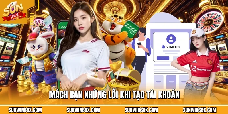 Đăng Ký SUNWIN - Hướng Dẫn Tạo Tài Khoản Chỉ Trong 3 Bước 3 Sunwin Một số lỗi mà bạn có thể gặp phải trong quá trình đăng ký SUNWIN